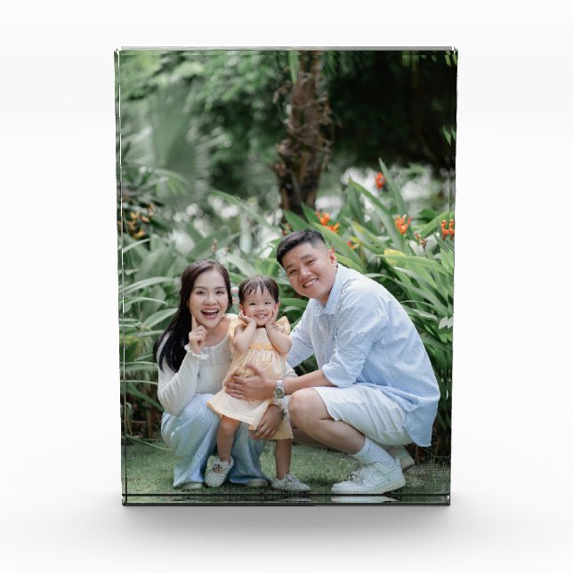 Personalised Photo Birthday Custom Present Wedding Fotoblock (Vorderseite)