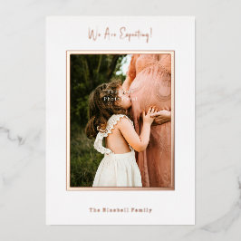 Personalised Photo Foil Pregnancy Announcement Folieneinladung