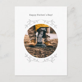Personalised Photo Happy Father's Day Card. Postkarte