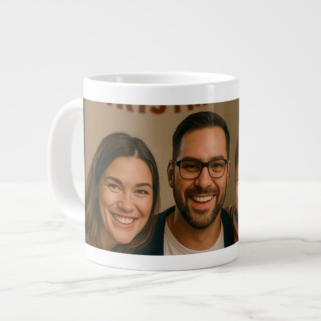 Personalised Photo  Jumbo-Tasse (Vorderseite Links)