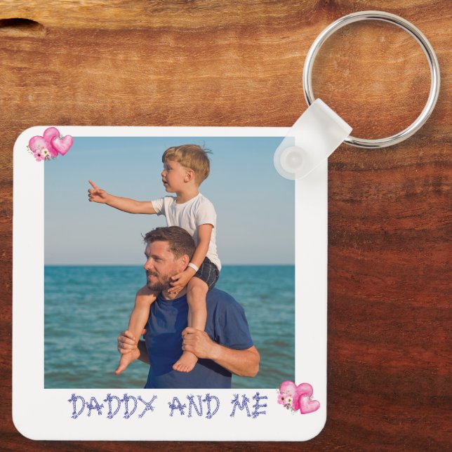  Personalised Photo Schlüsselanhänger (Rückseite)