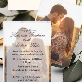 Personalised Photo Wedding Invitation Einladung