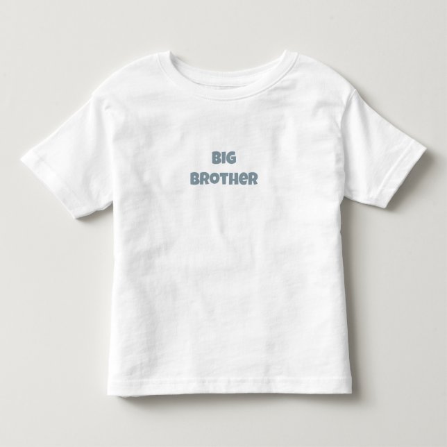 Personalised Pregnancy Announcement Big Brother. Kleinkind T-shirt (Vorderseite)