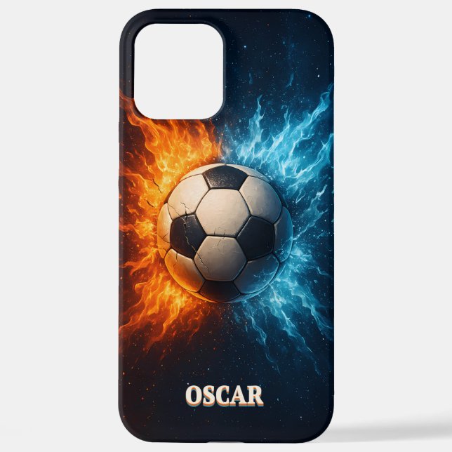 Personalised Sports/Soccer iPhone 12 Pro Max Case Hülle (Rückseite)