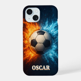 Personalised Sports/Soccer iPhone 15 case Hülle