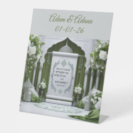 Personalised Table Sign- Islamic Wedding Sockelschild