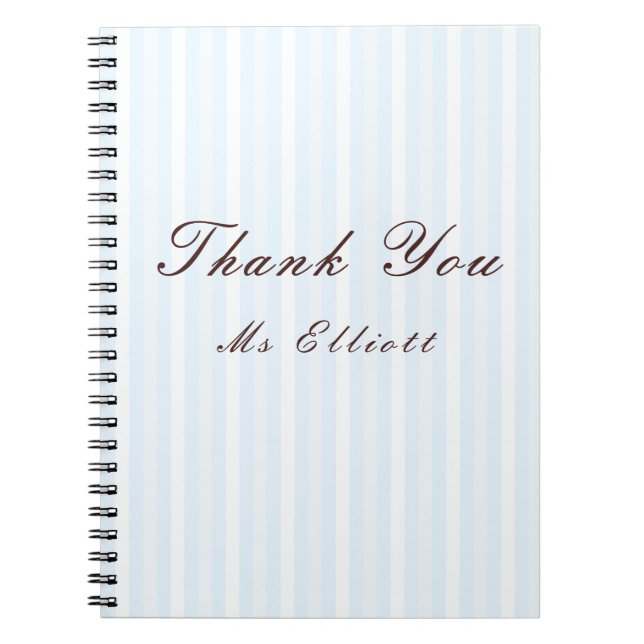 Personalised Thank You Teacher Notebook  Notizblock (Vorderseite)