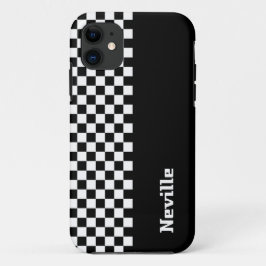Personalised Two-Tone Checkerboard Case-Mate iPhone Hülle