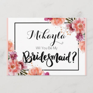 Personalised vous serez mes cartes de demoiselle