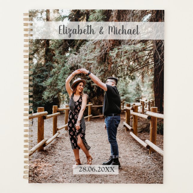Personalisierbar Foto Hochzeit Planer (Vorderseite)