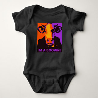 Personalisierbar! Halloween Boovine Pop Art Cow Ts Baby Strampler