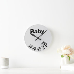 Personalisierbare Doppelseitige Elefanten-Uhr  Runde Wanduhr