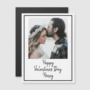 Personalisierbare Foto- und Text Valentinstagskart Magnetkarte