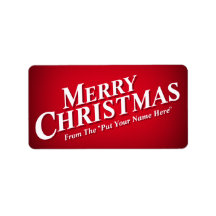 Personalisierbare frohe Weihnachts-Sticky Labels