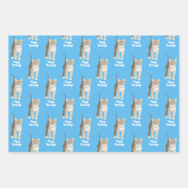Personalisierbare Geschenkpapierbögen mit getigert Geschenkpapier Set