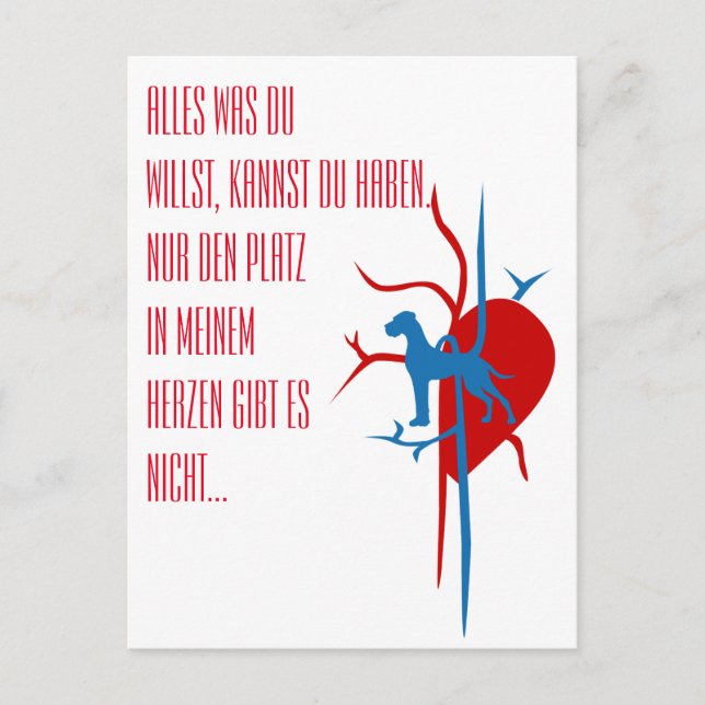 personalisierbare Great Dane Karten (Vorderseite)