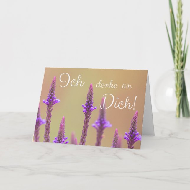 Personalisierbare Ich an Dich Karte! Karte (Vorderseite)