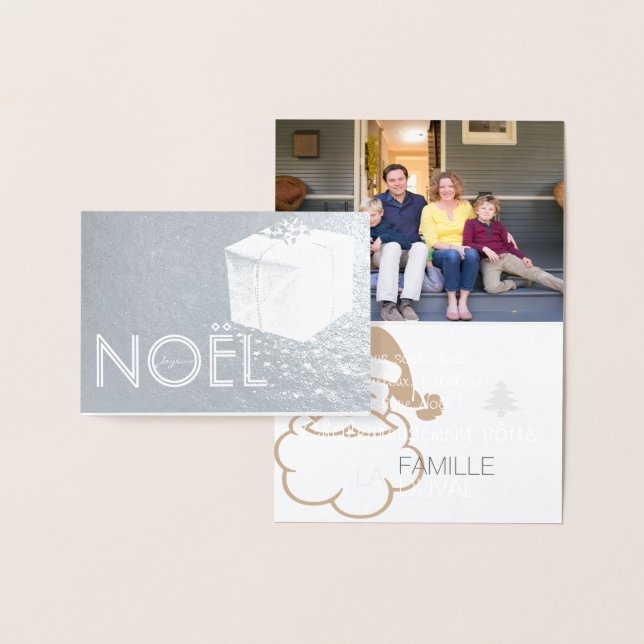 Personalisierbare Kado-Weihnachtskarte Foto Folienkarte (Anzeige)