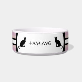 Personalisierbare Katzenfutterschale in weißem HAM Napf
