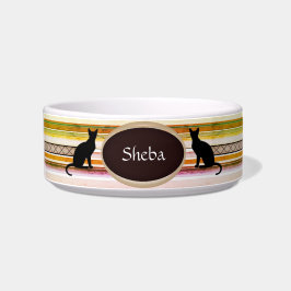 Personalisierbare Katzenfutterschale in weißem HAM Napf