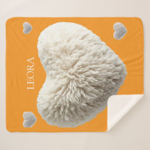 Personalisierbare Kuscheldecke Fluffy Heart