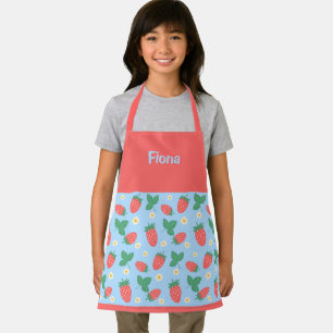 Personalisierbare Mini-Erdbeerblüte Schürze