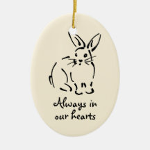 Personalisierbare Rabbit-Gedenkstätte