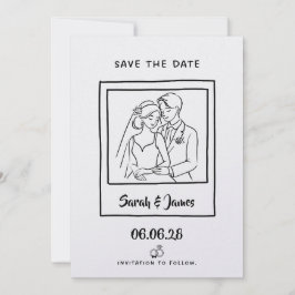 Personalisierbare Save-the-Date-Karten Braut Bräu Save The Date