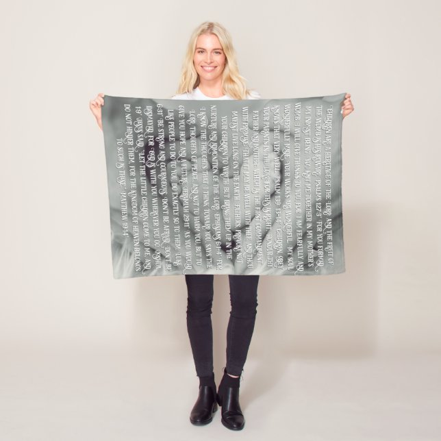 Personalisierbare Schrift Fleecedecke (Beispiel)