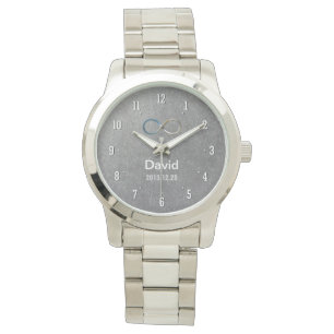 Personalisierbare Unendlichkeit Nerd Hand Watch Armbanduhr