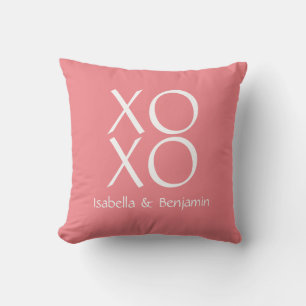 personalisierbare Valentine-XOXO-Pillow Pink Kissen