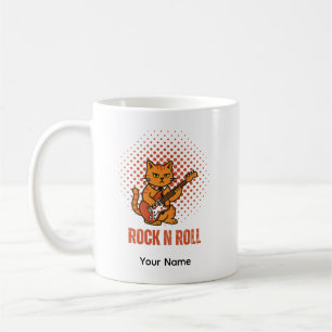 Personalisierbarer Becher Süße Felsenkatze Kaffeetasse
