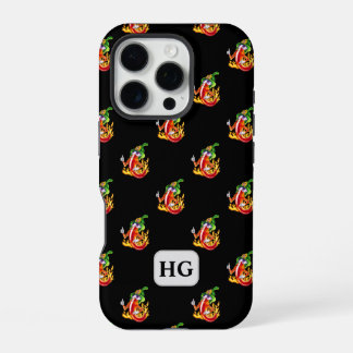 Personalisierbarer Funny Proud Firefighter Chili iPhone 16 Pro Hülle