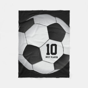Personalisierbarer Fußball   Fußball Fleecedecke