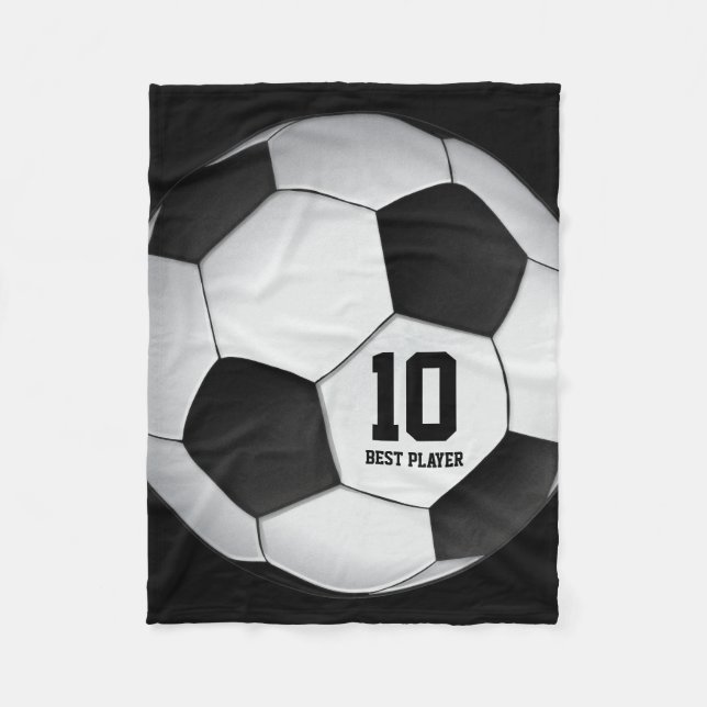 Personalisierbarer Fußball | Fußball Fleecedecke (Vorderseite)