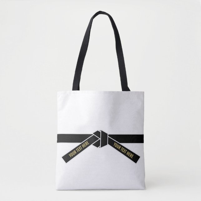 Personalisierbarer Schwarzgürtel (Kuro-obi) Tasche (Vorderseite)