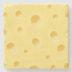 Personalisierbarer Schweizer Käse mit schönem Alte Steinuntersetzer