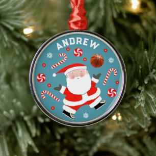 Personalisierbares Basketball-Sammelobjekt aus Met Ornament Aus Metall