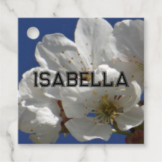 Personalisierbares Blume Papier Napkin Geschenkanhänger