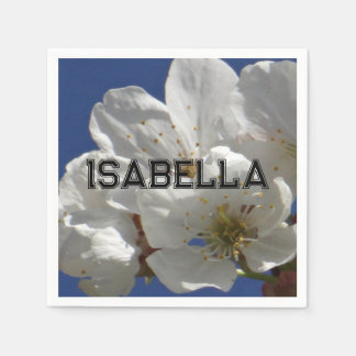 Personalisierbares Blume Papier Napkin Serviette