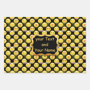 personalisierbares Emoji Packpapier Blätter Set