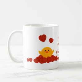 Personalisierbares Entchen zum Valentinstag Kaffeetasse