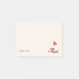 Personalisierbares Geburtstagsgeschenk für Dachshu Post-it Klebezettel