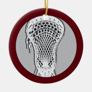Personalisierbares Lacrosse-Sammelobjekt Keramik Ornament