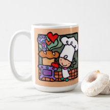 Personalisierbares Niedlich Brot Backen Koch Kaffe