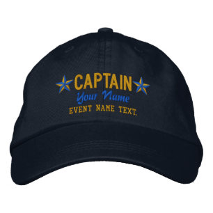 Personalisierbarkeit Ihres Namenskapitän Stars Sti Bestickte Baseballkappe
