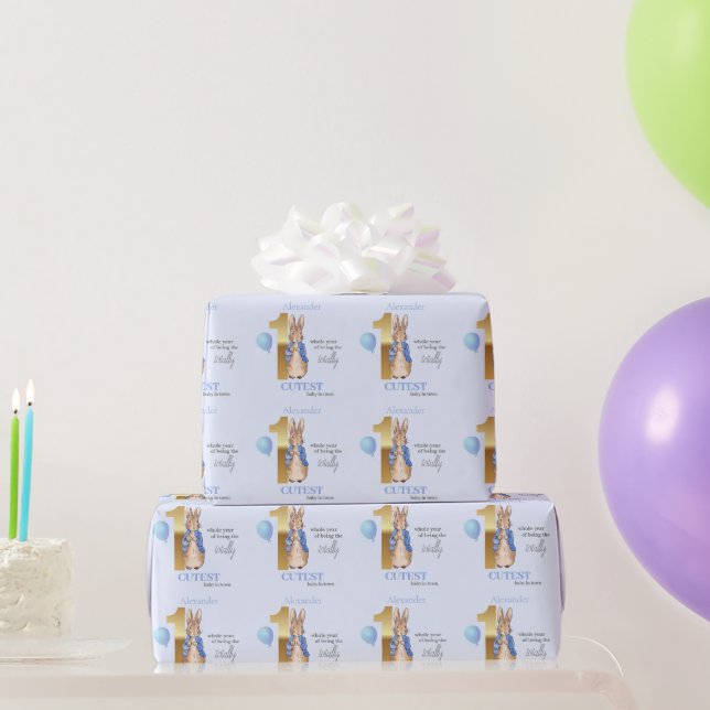 Personalisiere den Namen des Kindes Peter des Kani Geschenkpapier (Partygeschenke)