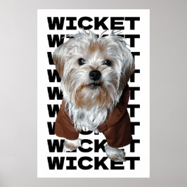 Personalisiere es! FOTO und Name der WEISSEN Unter Poster