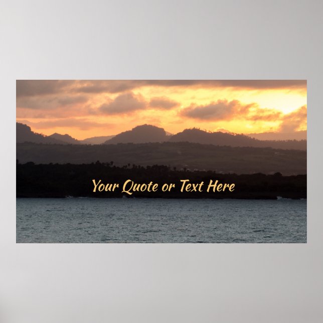 Personalisiere es! | HDR Sunset Poster (Vorne)