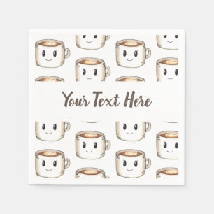 Personalisiere es! Kaffee Themed Napkins Serviette